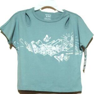 NWT. CARTER'S Girls "Believe in Yourself" Boxy T-Shirt